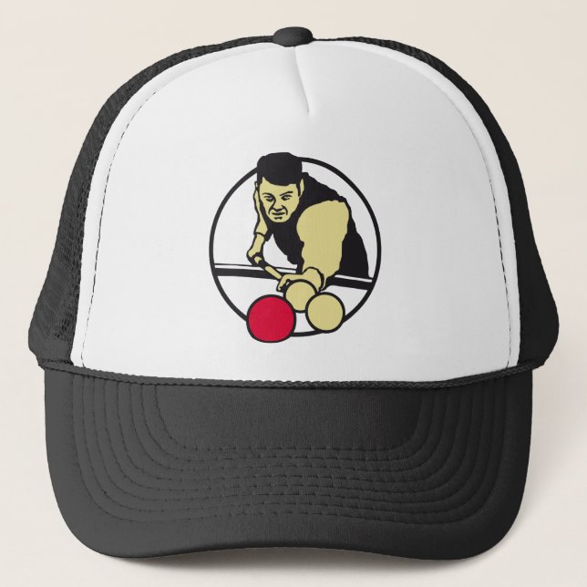 billiard trucker hat (Front)