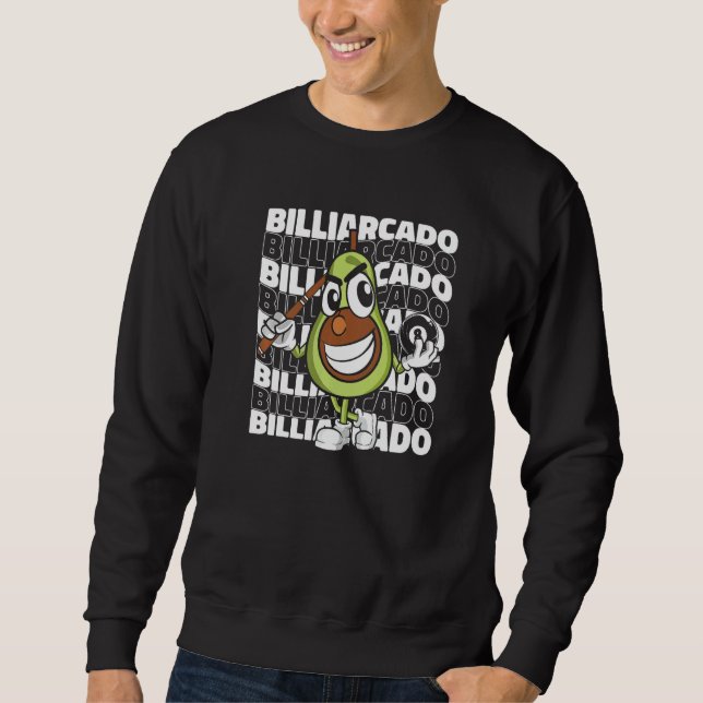 Billiardcado  Billiard Player Billard Table 8 Ball Sweatshirt (Front)