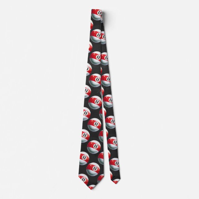 Billiards 11 Ball Pattern Tie (Front)