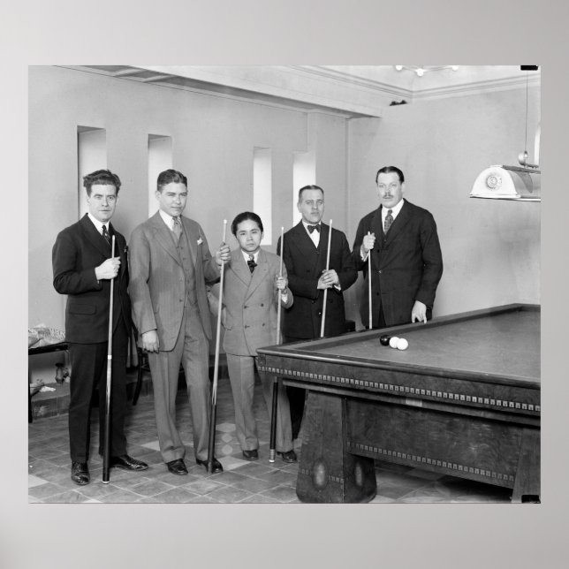 Billiards: 1927 poster (Front)