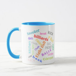 Billiards 2 toned mug