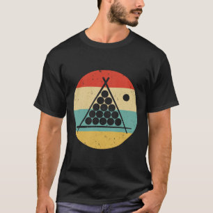 Billiards 60s 70s Retro Vintage Cue Sports Pool Pl T-Shirt