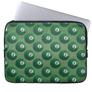 Billiards 6 Ball Pattern Laptop Sleeve