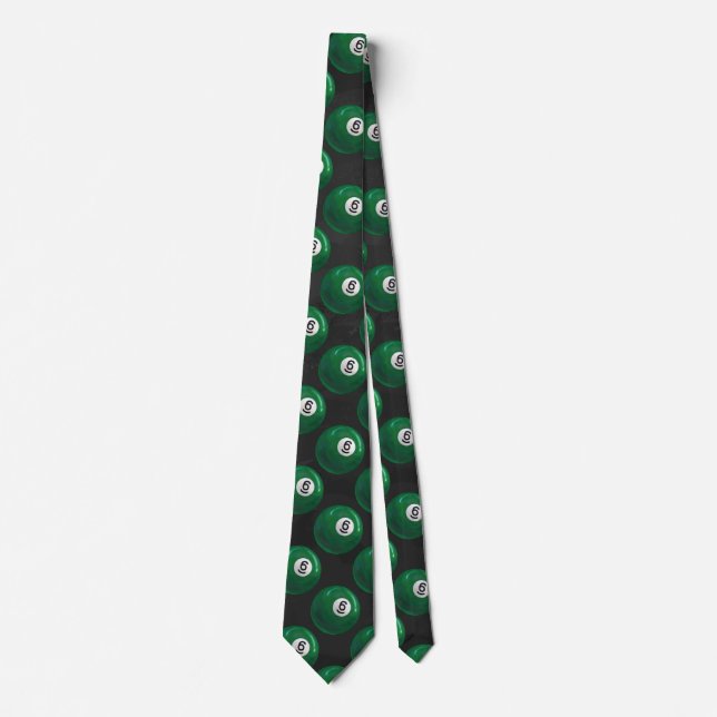 Billiards 6 Ball Pattern Tie (Front)
