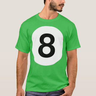 Billiards 8 Ball Pool Ball Matching Halloween Cost T-Shirt