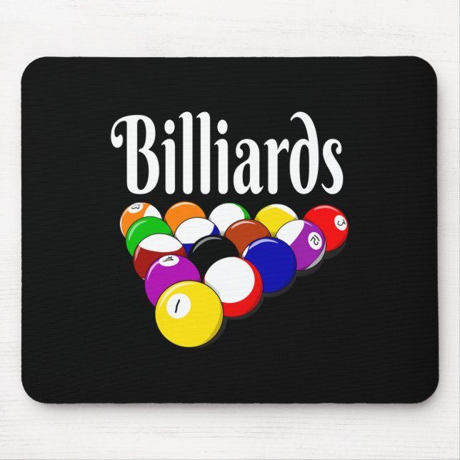 Billiards 8 Ball Pool Player Sarcasm Novelty Humou Mouse Pad (Front)
