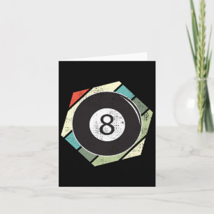 Billiards 8 Ball Retro Love For The Sport Billiard Card