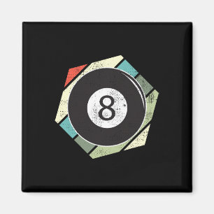 Billiards 8 Ball Retro Love For The Sport Billiard Magnet