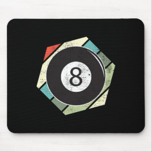 Billiards 8 Ball Retro Love For The Sport Billiard Mouse Pad