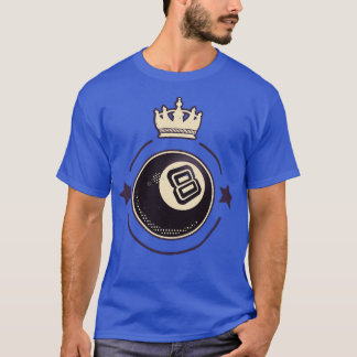 Billiards 8Ball Retro Pool Player T-Shirt
