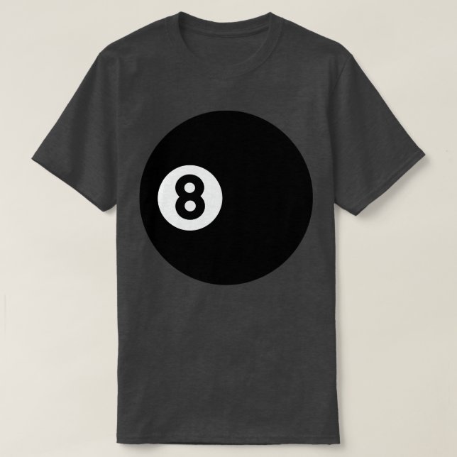 Billiards 8Ball T-Shirt (Design Front)
