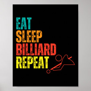 Billiards Apparel Quote Funny Billiards Players Pr Poster