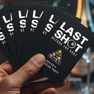Billiards Bachelor Party Last Shot Pool Ball Playing Cards