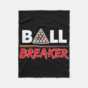 Billiards Ball Breaker Funny Shooting Pool Gift Fleece Blanket