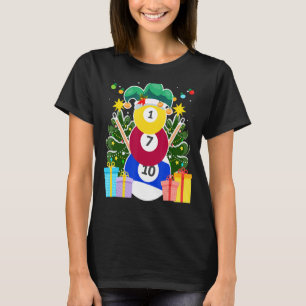 Billiards balls billiards snowman billiards Billia T-Shirt