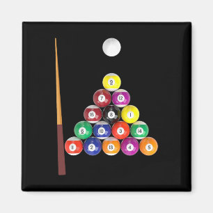 Billiards Bar League 8-ball Pool Team Men Women Magnet