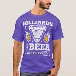 Billiards Beer Pool Player Mens Billiard T-Shirt