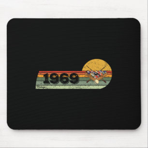 Billiards Billiard-gamer Vintage 1969 Birthday Poo Mouse Pad
