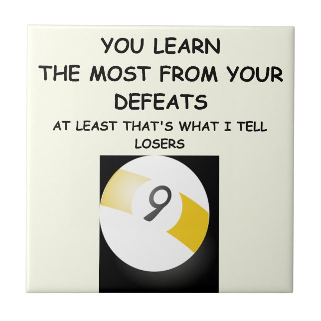 billiards ceramic tile (Front)