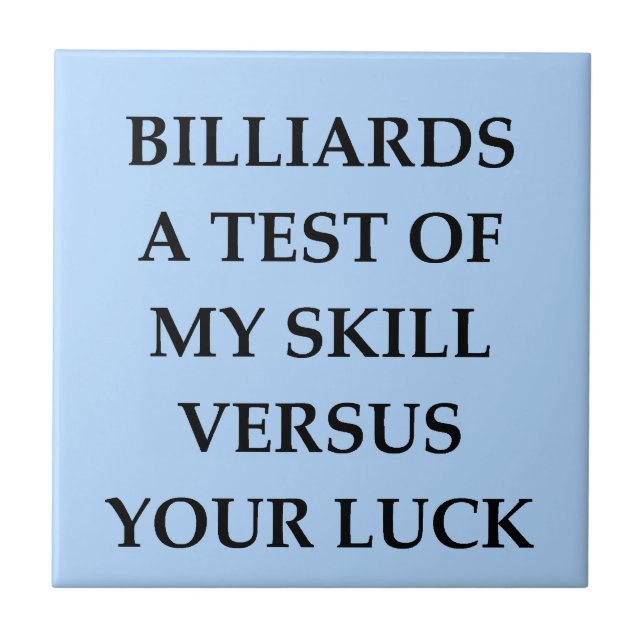 billiards ceramic tile (Front)