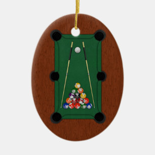 Billiards Ceramic Tree Decoration