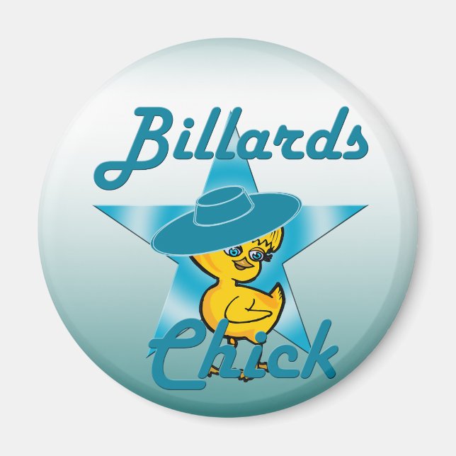 Billiards Chick #7 Magnet (Front)
