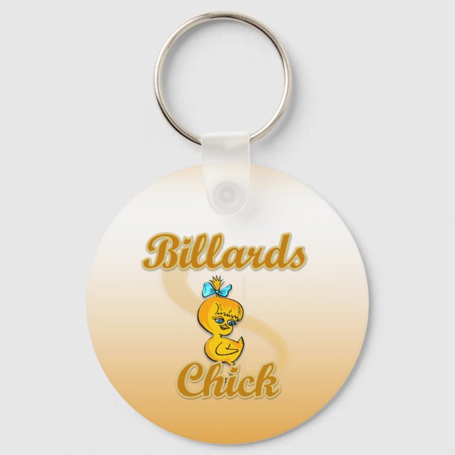 Billiards Chick Key Ring (Front)