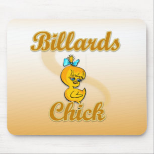 Billiards Chick Mouse Pad