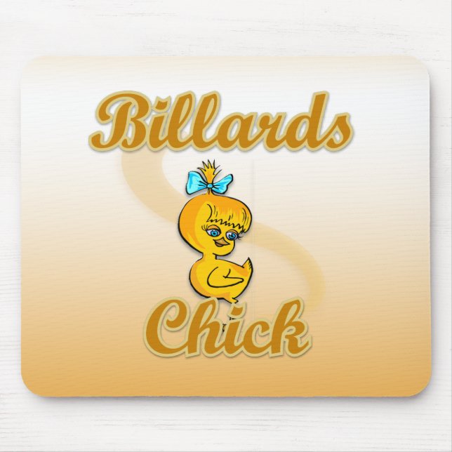 Billiards Chick Mouse Pad (Front)