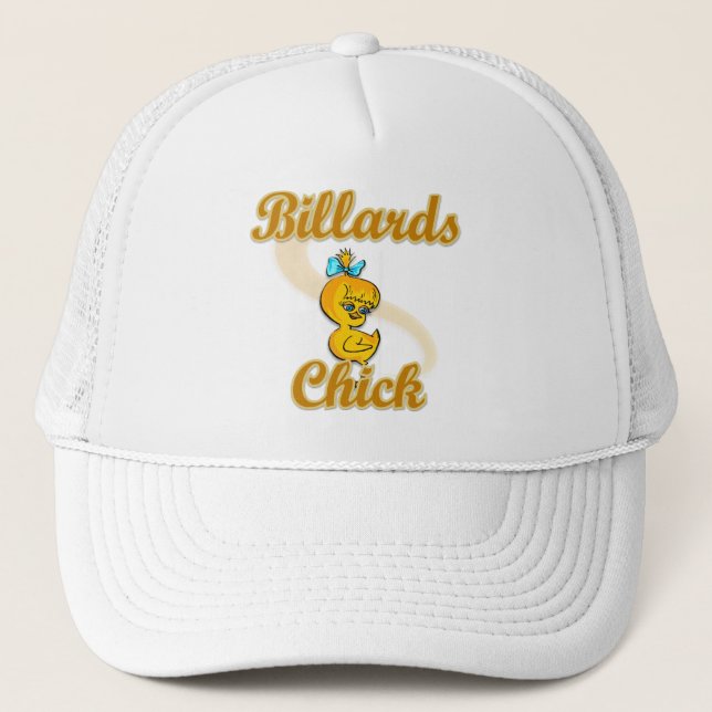 Billiards Chick Trucker Hat (Front)