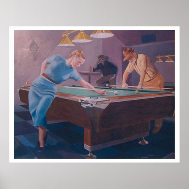 Billiards Dame Poster (Front)