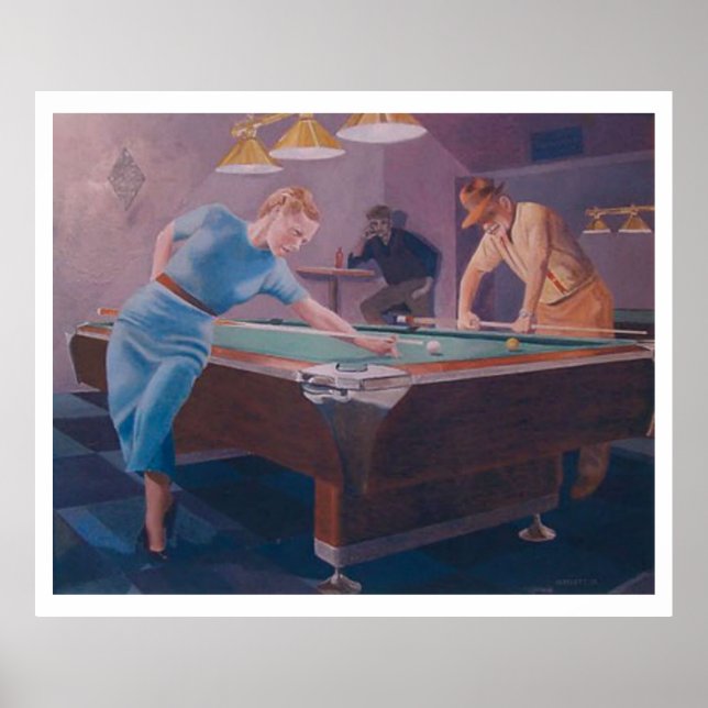 Billiards Dame Poster (Front)