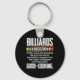 Billiards Definition - Funny Billiard 8 Ball Pool Key Ring