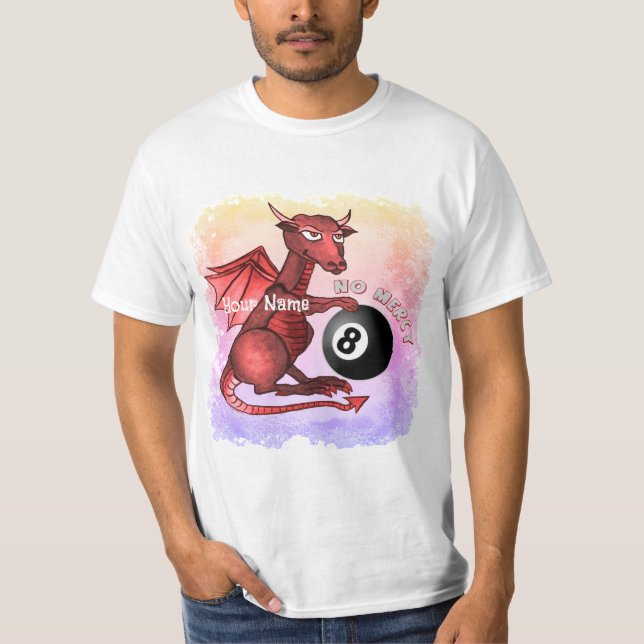 Billiards Dragon  T-Shirt (Front)