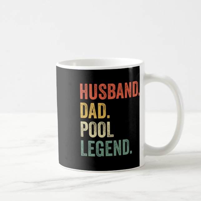 Billiards Funny Husband Dad Pool Player Legend Vin Coffee Mug (Right)