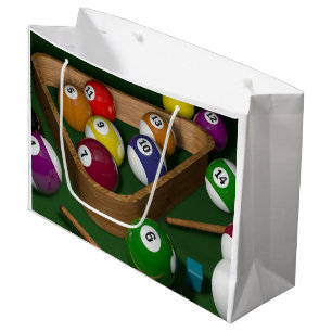 Billiards game large gift bag