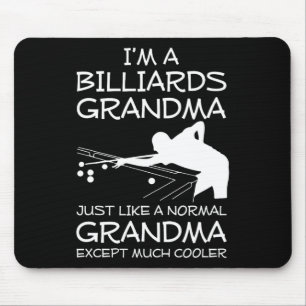 Billiards Grandma Grandmother Cool - Im A Billards Mouse Pad