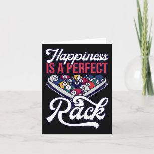 Billiards Happiness Perfect Rack Pool Minimalist  Card
