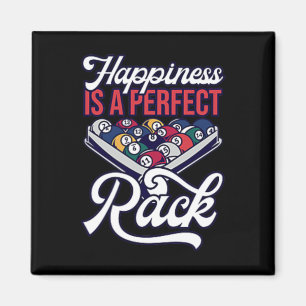 Billiards Happiness Perfect Rack Pool Minimalist Magnet