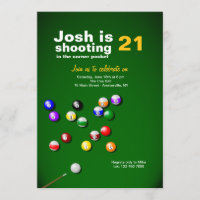 Billiards Invitation