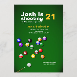 Billiards Invitation