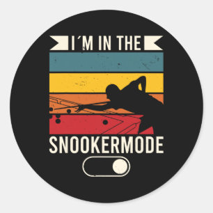 Billiards Jerseys For Men Im In The Snookermode Me Classic Round Sticker