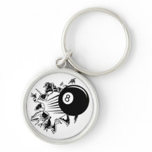 Billiards Keychain