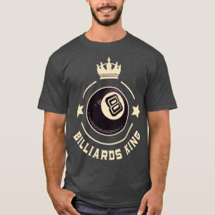 Billiards King 8Ball Retro Snooker T-Shirt