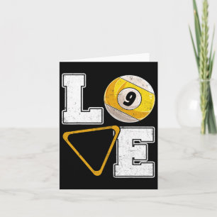 Billiards Love Pool Player Billiards Lover Card
