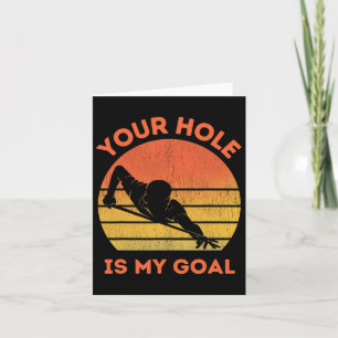 Billiards Lovers Funny Ball Pool Players Poolroom Card