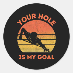 Billiards Lovers Funny Ball Pool Players Poolroom  Classic Round Sticker