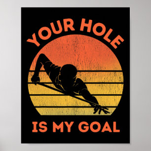 Billiards Lovers Funny Ball Pool Players Poolroom  Poster