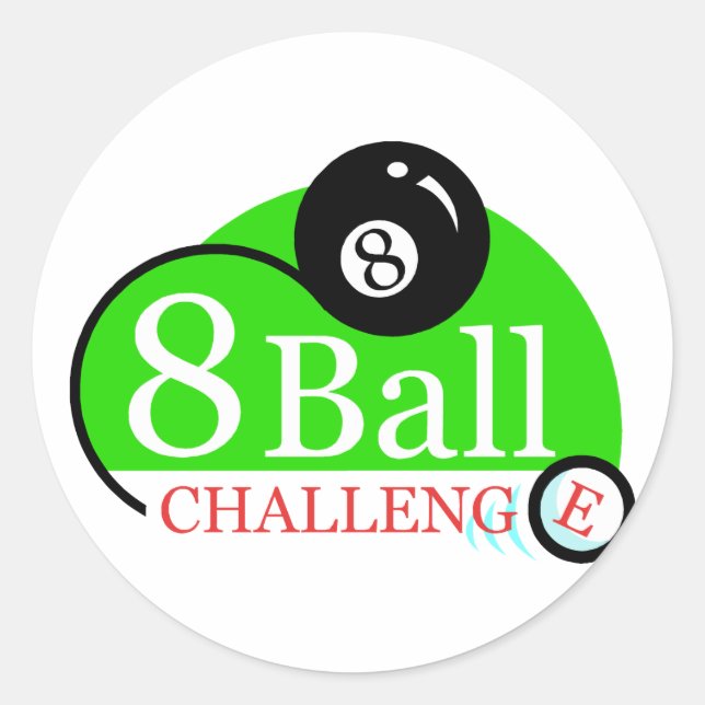 Billiards Lovers Pool Shooting Gifts Classic Round Sticker (Front)
