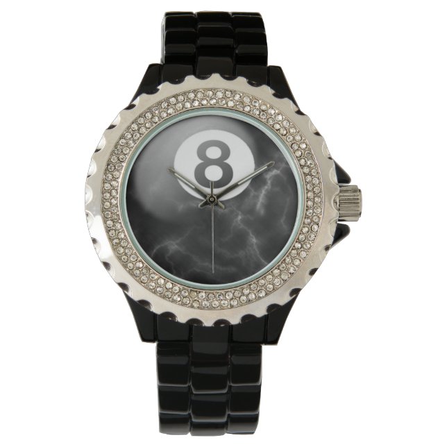 Billiards marble 8 ball watch (Front)